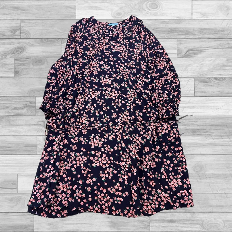 Dress Casual Short By Draper James In Floral Print, Size: Xxl