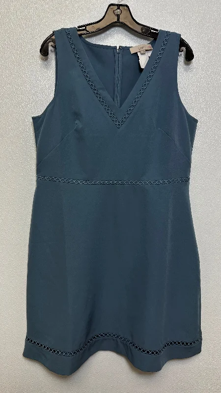 Dress Casual Short By Loft In Blue, Size: 14