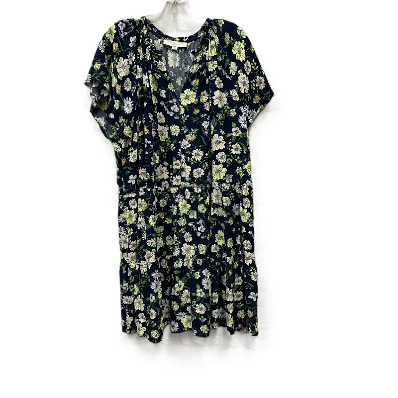 Dress Casual Short By Loft In Navy, Size: 1x