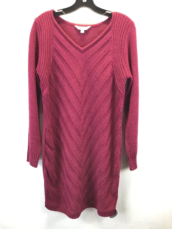 Dress Sweater By Charming Charlie In Red, Size: L