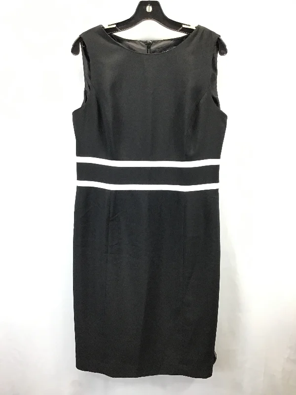 Dress Work By Evan-picone In Black White, Size: 10