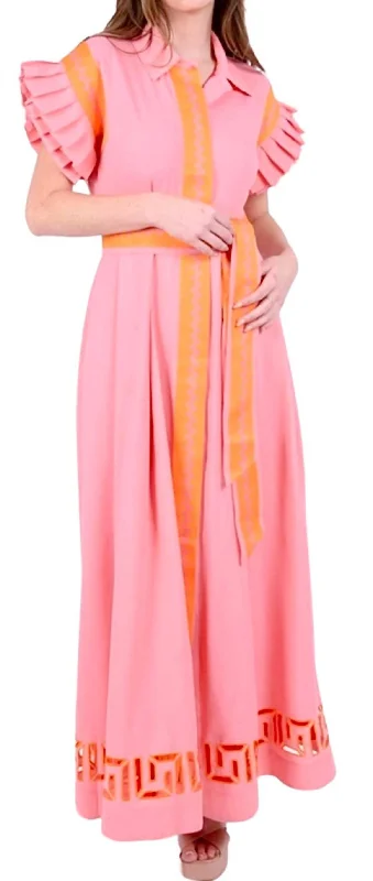 Anderson Maxi Dress In Pink Cabaret