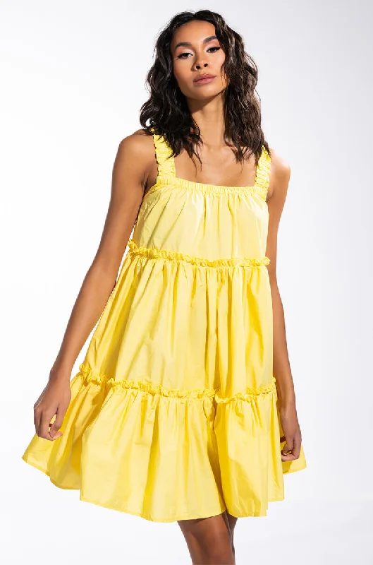 DREAMER RUFFLE MINI DRESS