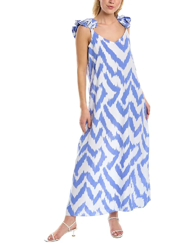 Vince Camuto Ikat Slit Maxi Dress