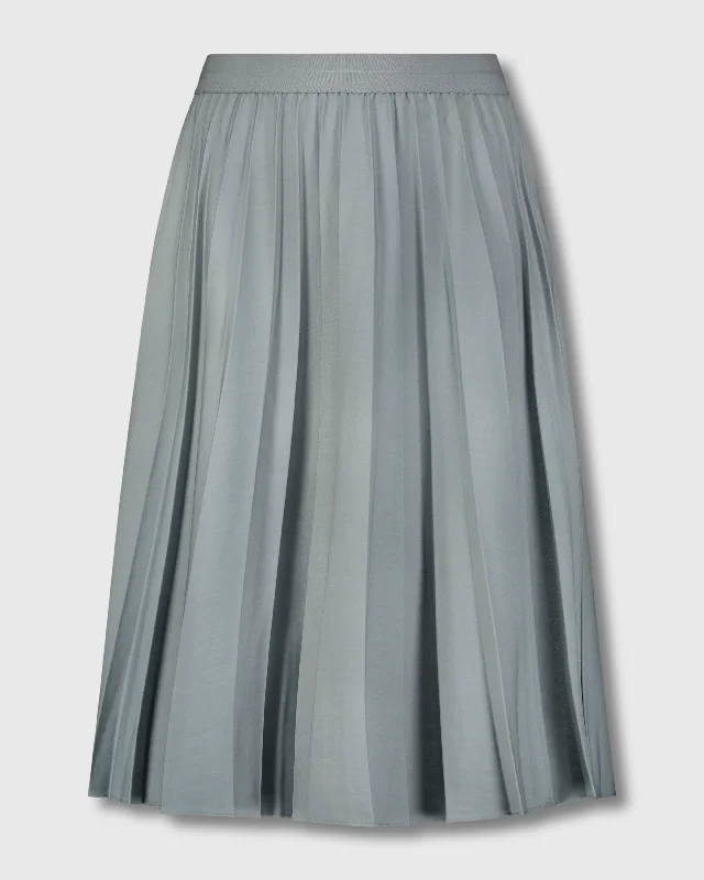 PLEATED SKIRT 24"-BLUE GREY