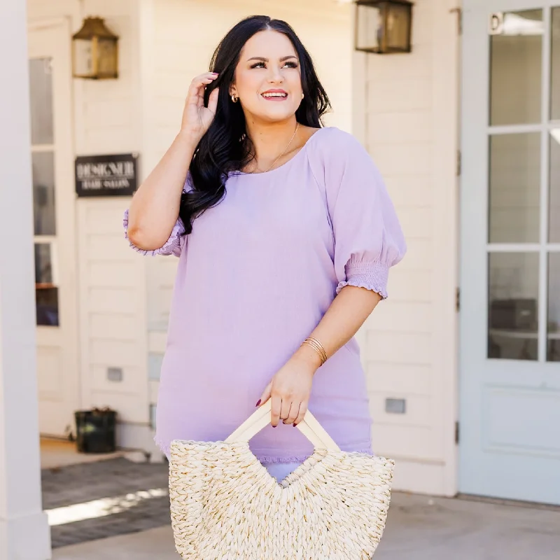 In Seventh Heaven Top, Lavender