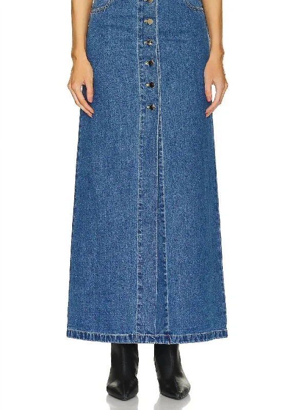 Makena Skirt In Indigo Wash