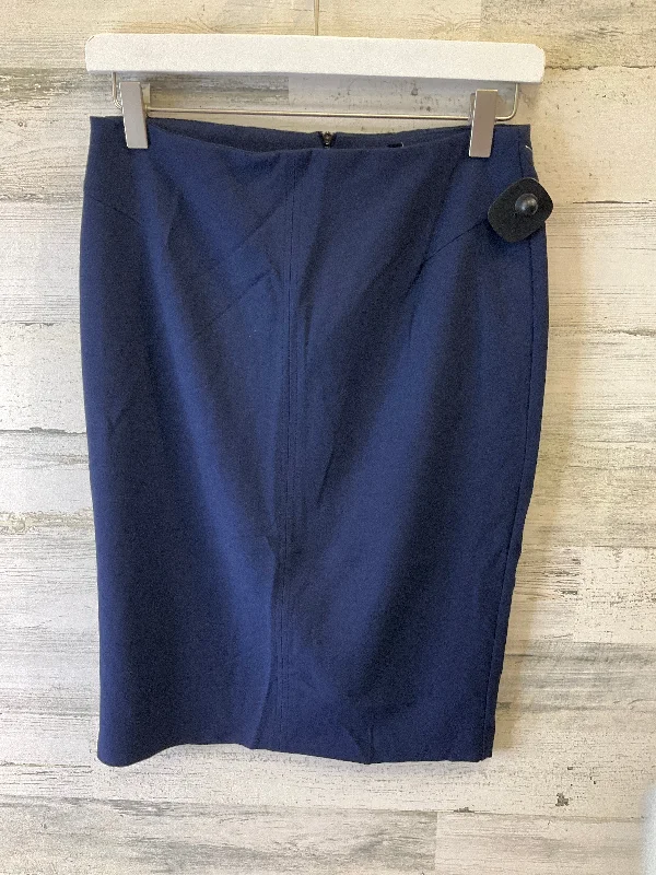 Navy Skirt Midi White House Black Market, Size 2