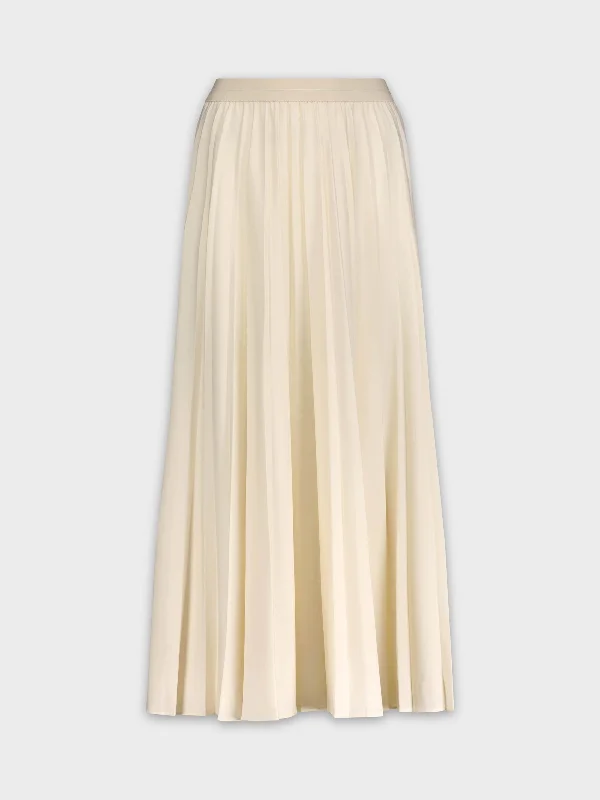 PLEATED SKIRT 37"-VANILLA