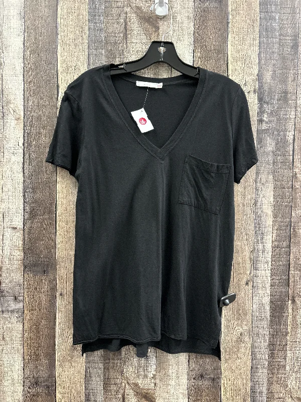 Top Short Sleeve Basic By Lush In Black, Size: M