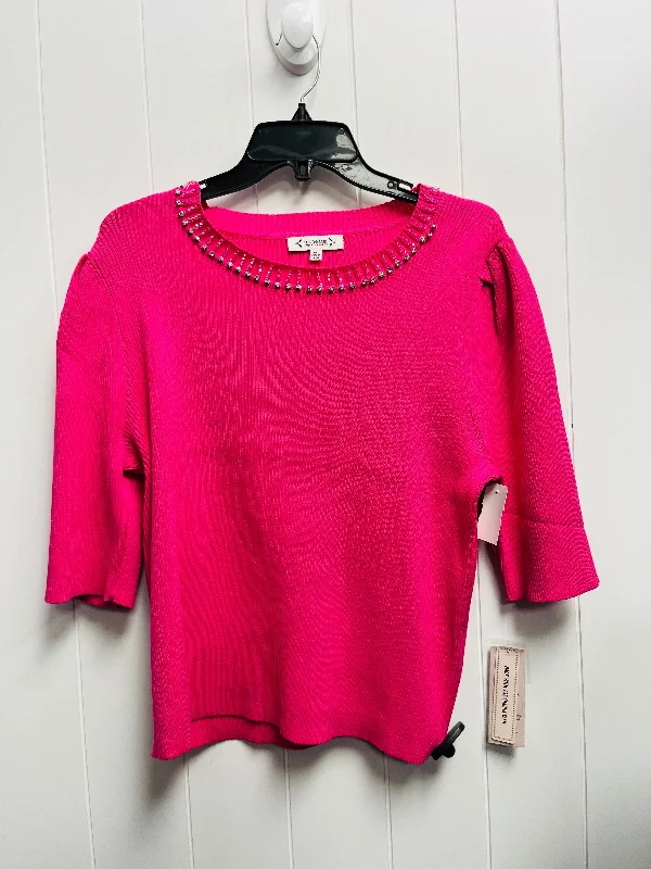 Top Short Sleeve By Nanette By Nanette Lepore In Pink, Size: Xl