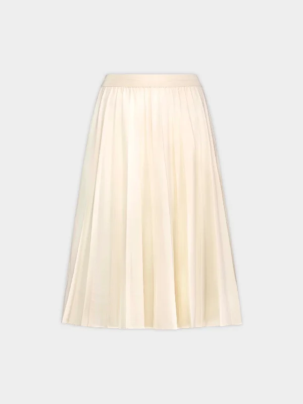 PLEATED SKIRT 26"-VANILLA