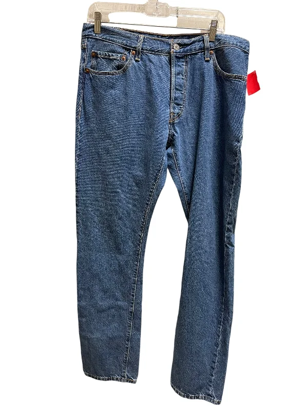 Jeans Boot Cut By Levis In Blue Denim, Size: 14