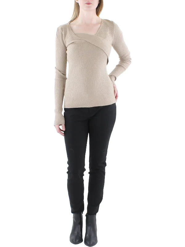 Womens V-Neck Long Sleeves V-Neck Sweater