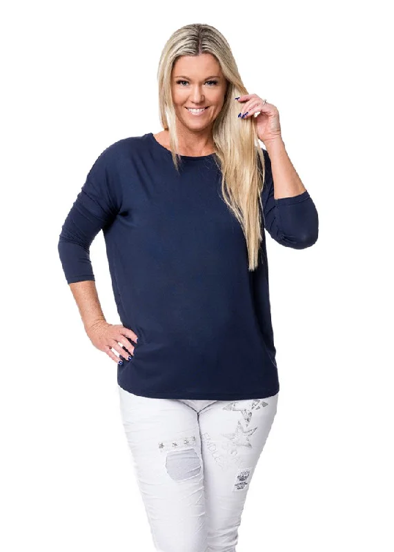 Asteria Top in Navy