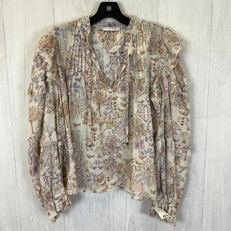 Top Long Sleeve By Olivaceous In Multi-colored, Size: L